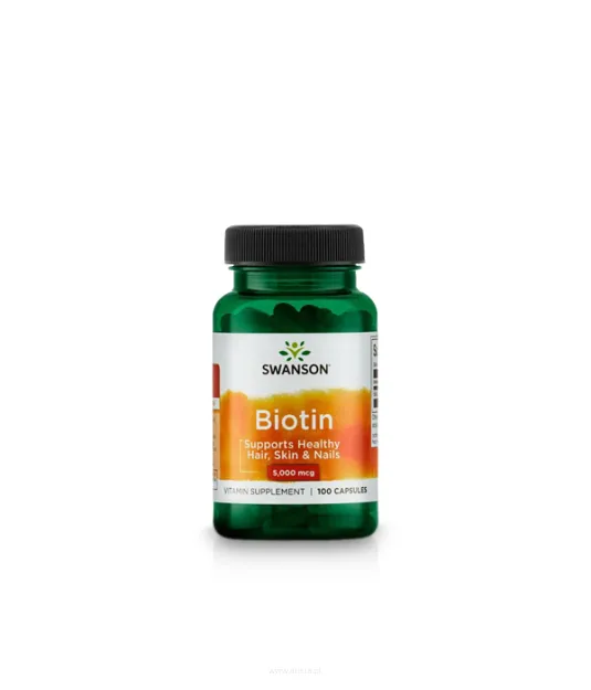 Swanson Biotin 5000 mcg | 100 kaps.