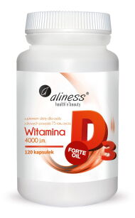 Aliness Witamina D3 Forte Oil 4000 j.m. | 120 kapsułek