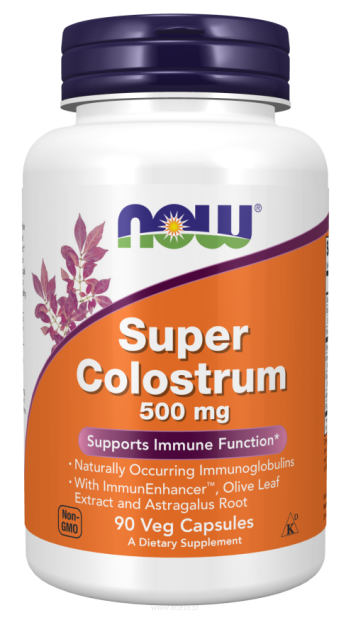 Now Foods Colostrum Super 500mg | 90 kapsułek