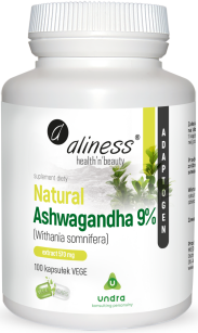 Aliness Natural Ashwagandha 570mg 9% | 100 vege caps