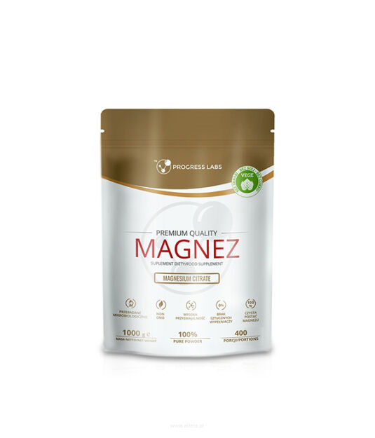 Progress Labs Magnez Cytrynian Magnezu W Proszku 1000g