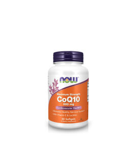 Now Foods Koenzym CoQ10 with Lecithin & Vitamin E 600mg | 60 softgels 