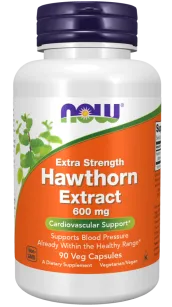 Now Foods Hawthorn Berry Extract 600 mg | 90 vcaps.