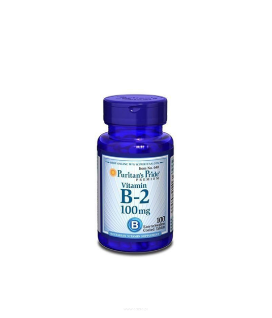 Puritan's Pride Vitamin B2 100mg | 100 tabl.