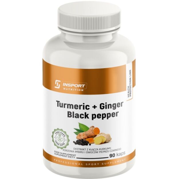 Insport Turmeric + Ginger + Black Pepper | 90 kapsułek