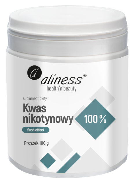 Aliness Kwas nikotynowy | 100g proszek flush effect