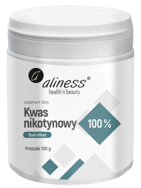 Aliness Kwas nikotynowy | 100g proszek flush effect