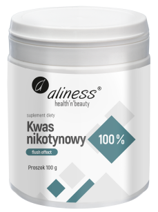 Aliness Kwas nikotynowy | 100g proszek flush effect