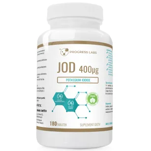 Progress Labs Jodek Potasu 400mcg | 180 tabletek