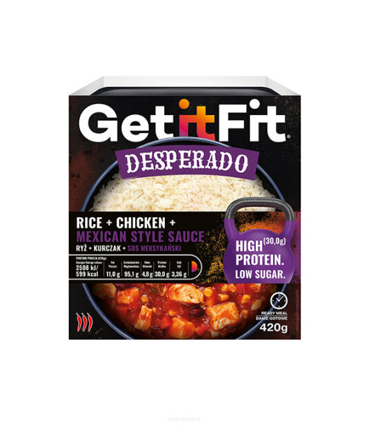 Joyfood Get It Fit Desperado - Kurczak z ryżem w sosie meksykańskim | 420g