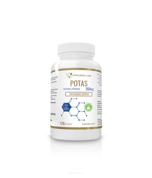 Progress Labs Potas Cytrynian 350mg | 120 vege kaps