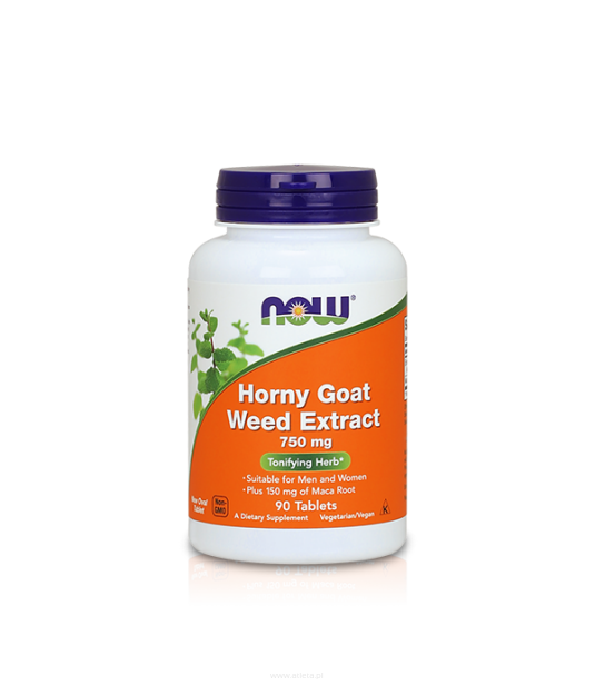 Now  Foods Horny Goat  Weed Extract 750mg 90tab.   