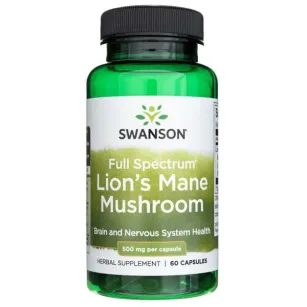 Swanson Lion's Mane 500mg | 60 kaps.