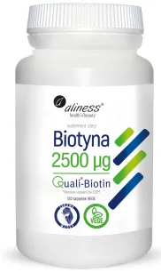 Aliness Biotyna 2500mcg | 120 vege tabletek