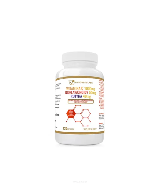 Progress Labs Rutyna C Max Witamina C 1000mg | 120 kaps.