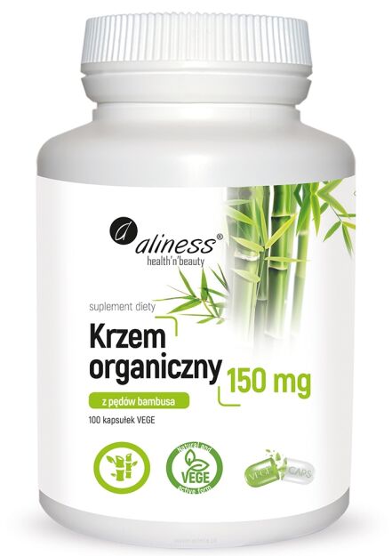 Aliness Krzem organiczny z pędów bambusa 150 mg | 100 kapsułek