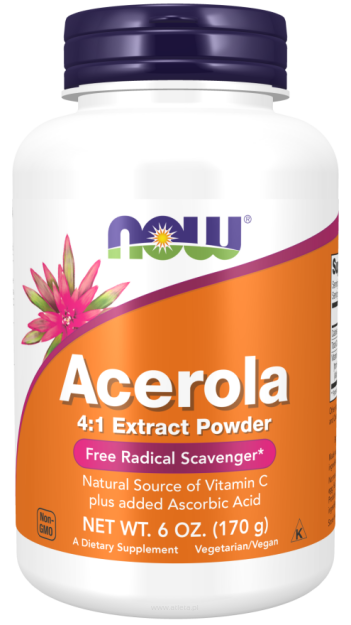 Now Foods Acerola 4:1 Extract Powder | 170g