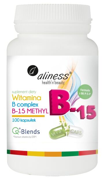 Aliness Witamina B complex B-15 METHYL | 100 kapsułek