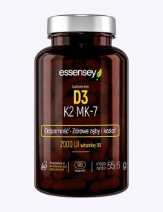 Essensey D3 K2 MK-7 | 90 kapsułek w oleju MCT