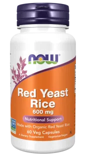 Now Foods Red Yeast Rice 600mg | 60 kapsułek
