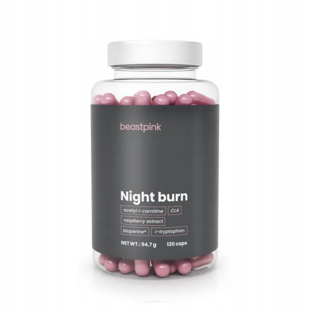 GymBeam BeastPink Night Burn | 120 kapsułek