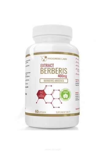 Progress Labs Berberis Aristata Berberyna Extract 5:1 400mg Vege 60 kaps