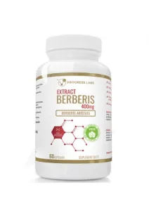 Progress Labs Berberis Aristata Berberyna Extract 5:1 400mg Vege 60 kaps