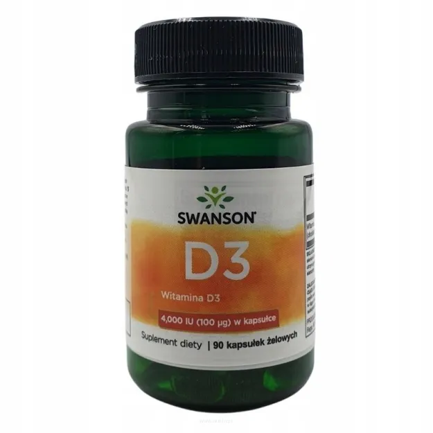 Swanson Vitamin D3 4000 IU | 90 softgels
