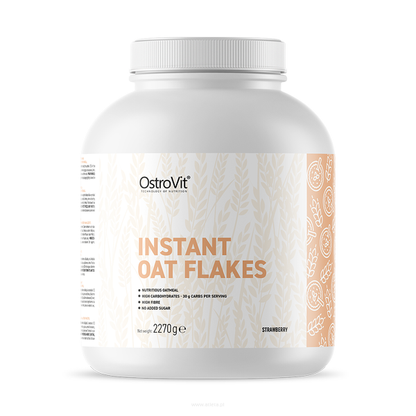 Ostrovit Instant Oat Flakes | 2270g truskawka