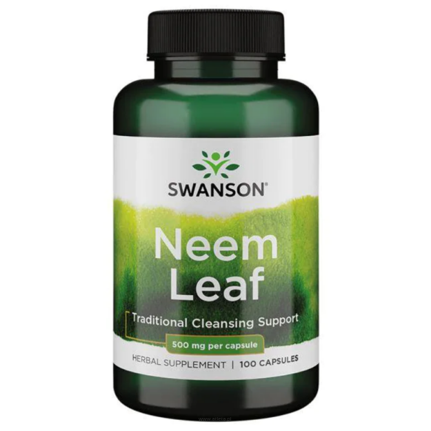 Swanson Neem Leaf 500mg | 100 kapsułek