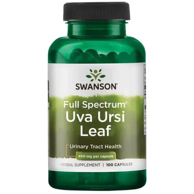 Swanson Full Spectrum Uva Ursi Leaf 450mg | 100 kapsułek