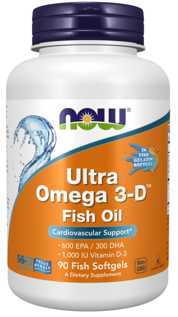 Now Ultra Omega 3-D + Vitamin D-3 | 90 softgels