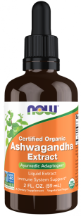 Now Ashwagandha Extract Organic Liquid w płynie | 59ml