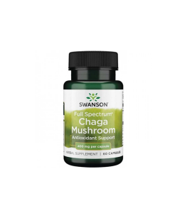 Swanson Full Spectrum Chaga Mushroom 400mg | 60 kaps.