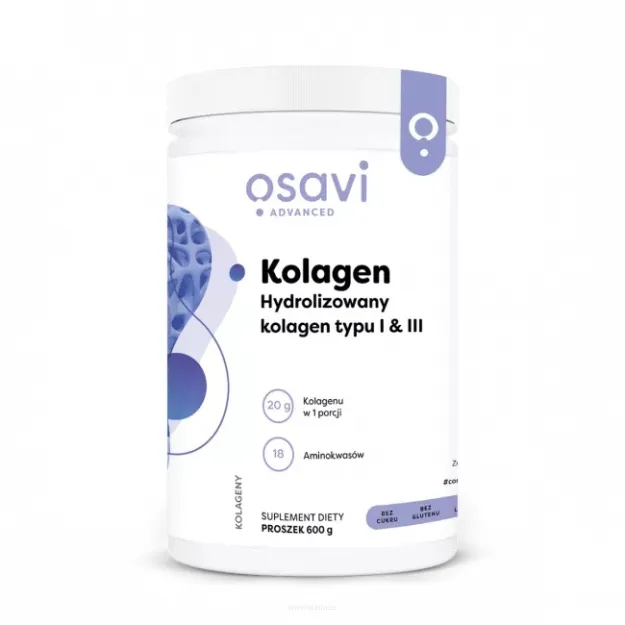 Osavi Kolagen Hydrolizowany, Typu I & III | 600g