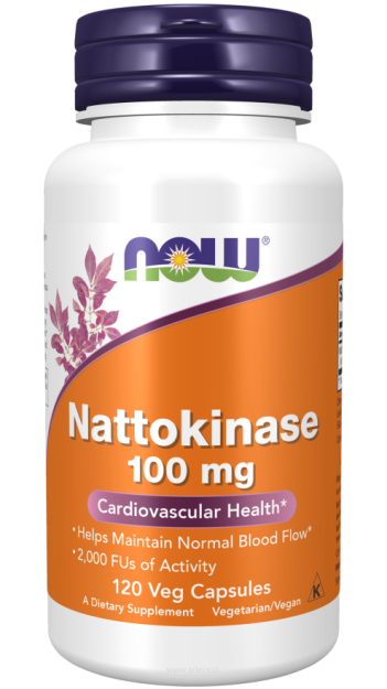 Now Foods  Nattokinase 100 mg | 120 Veg Capsules