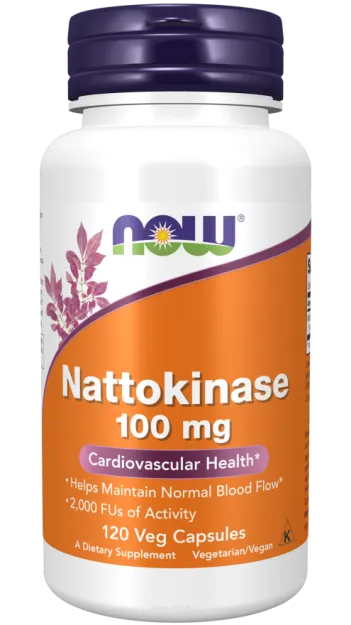 Now Foods  Nattokinase 100 mg | 120 Veg Capsules