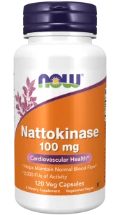 Now Foods  Nattokinase 100 mg | 120 Veg Capsules