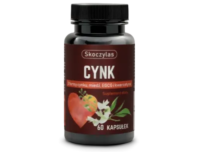 Skoczylas Cynk 3 formy miedź, EGCG i kwercetyna | 60 kapsułek