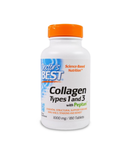 Doctor’s Best Collagen Types 1 & 3 with Peptan 1000mg  |180 tabl. 