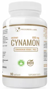 Progress Cynamon (kora cynamonowca) 600mg | 90 kapsułek