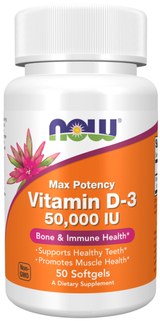 Now Vitamin D3 50 000 | 50 softgels