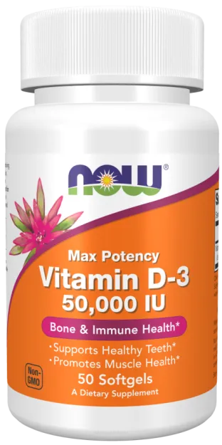 Now Vitamin D3 50 000 | 50 softgels