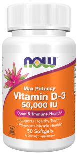 Now Vitamin D3 50 000 | 50 softgels