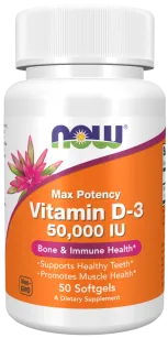 Now Vitamin D3 50 000 | 50 softgels