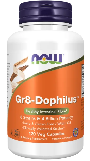 Now Gr8-Dophilus | 120 vcaps probiotyk