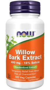 Now Foods Willow Bark 400mg | 100 caps. 