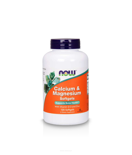 Now Foods Calcium & Magnesium Zinc D3 | 120 Softgels