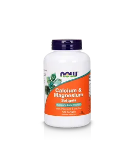 Now Foods Calcium & Magnesium Zinc D3 | 120 Softgels