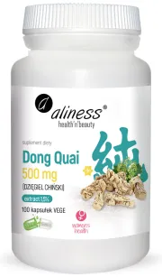 Aliness Dong Quai (Dzięgiel Chiński) ekstrakt 1,5% 500mg | 100 kapsułek